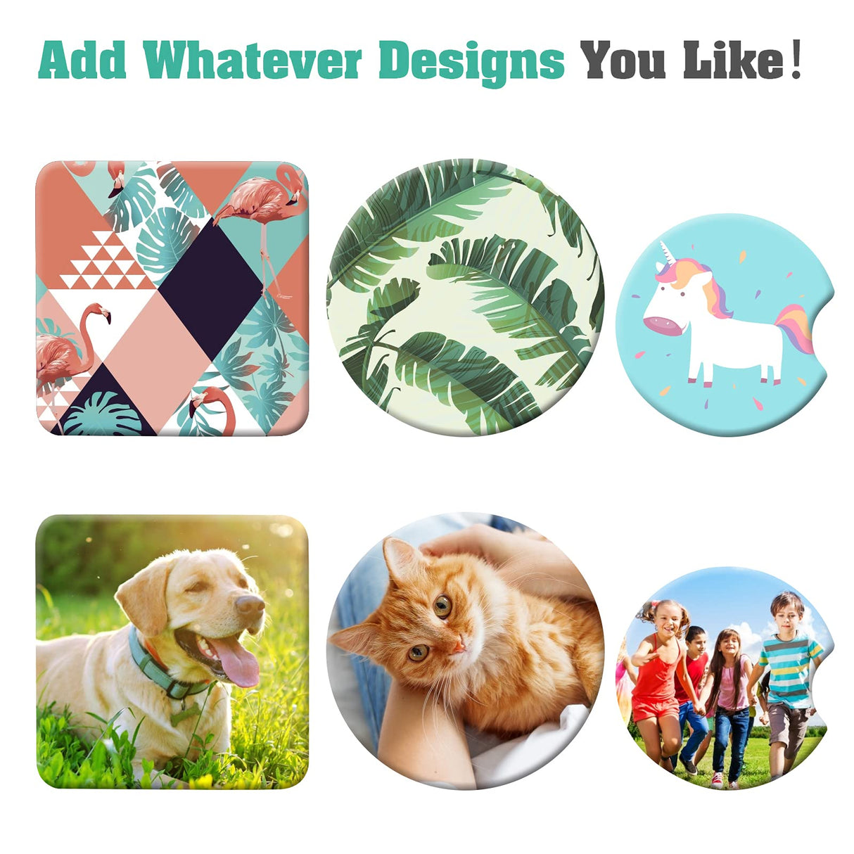 100 Pieces Sublimation Blank Cup Coasters Bulk Square Blank Cup Mat Rubber for Sublimation Transfer Heat Press Printing DIY Crafts 3.93 x 3.93 Inch YOUKE OLA