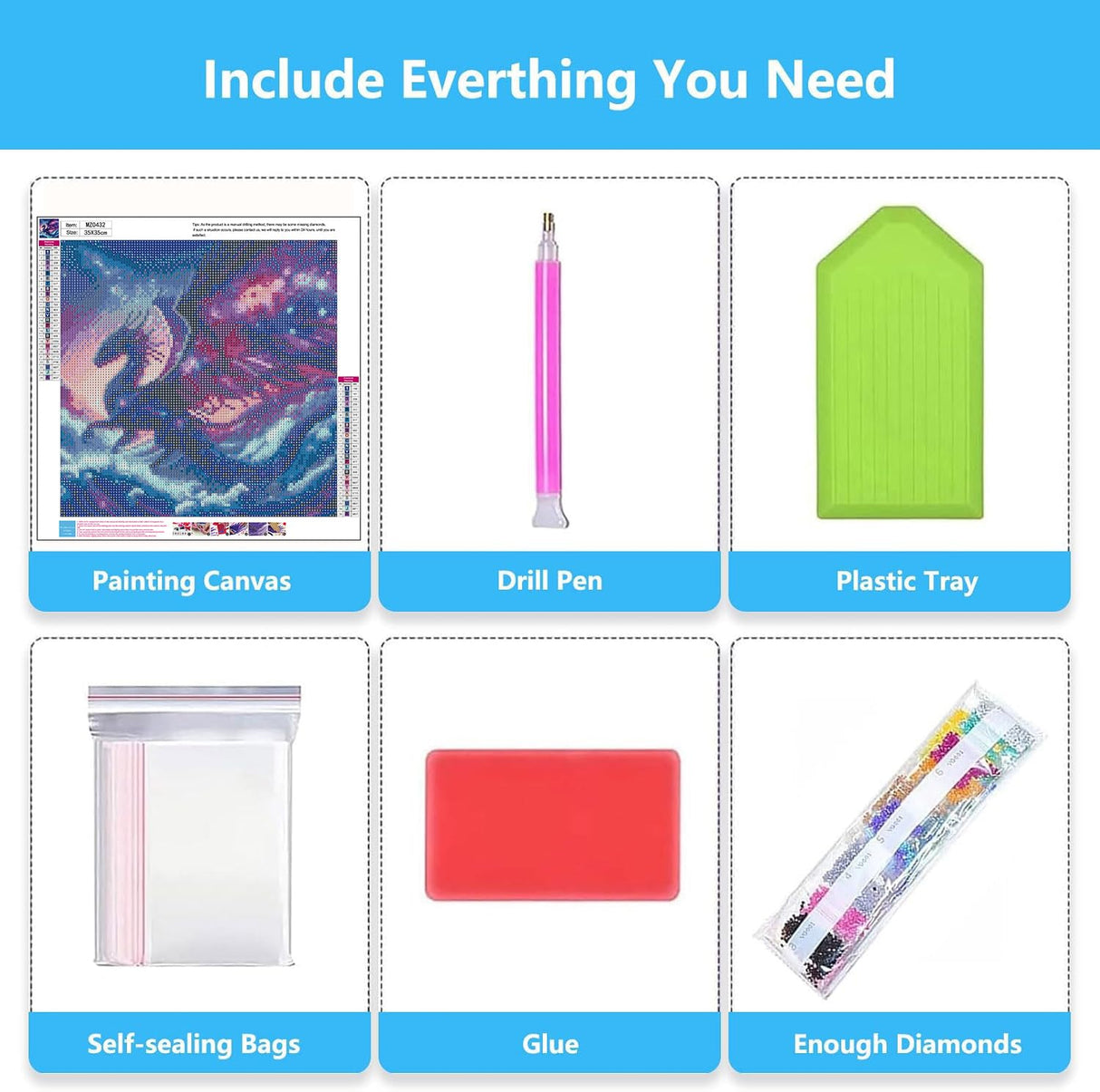 Axquilon Dragon Diamond Art Painting Kits for Adults-Round Full Drill Dragon Diamond Painting Kits for Beginners-DIY 5D Diamond Gem Art Kits for Adults for Gift Home Wall 14x14in Axquilon