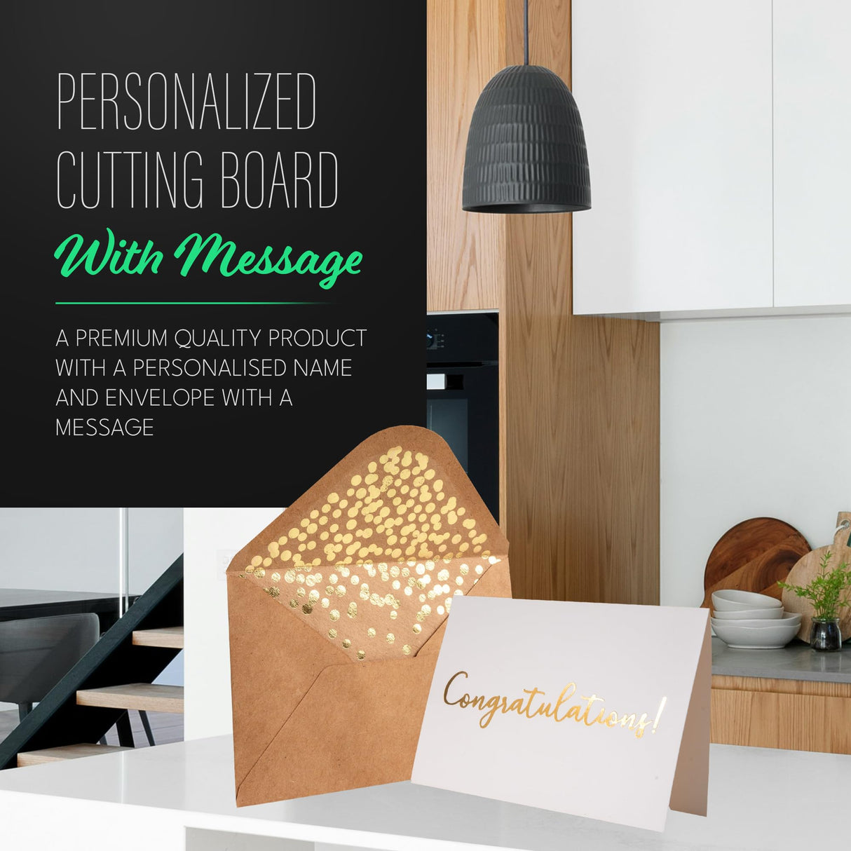 Personalized Cutting Board Customized Charcuterie Board Perfect for Weddings, Anniversaries, and Housewarmings Includes Gift Box and Stands. BrightTexts