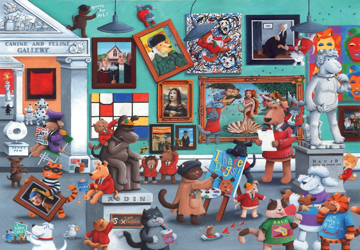 Anatolian Puzzle - Cats and Dogs Art, 260 Piece Puzzle, #3345 Anatolian