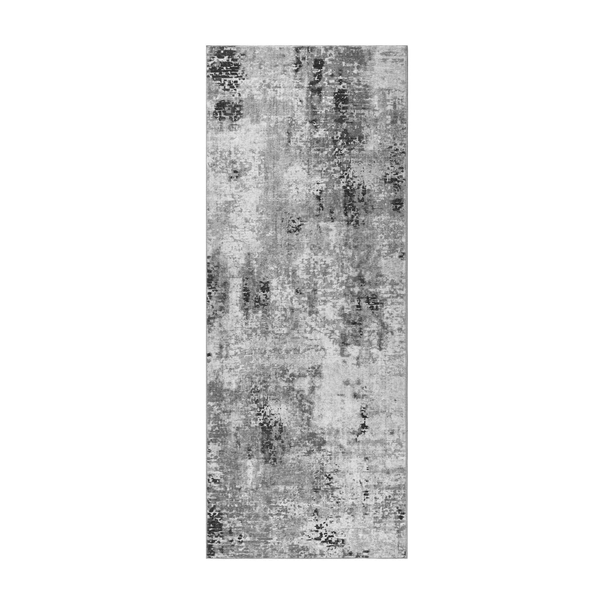 Runner Rug for Hallways Kitchen Runner Rug Non Slip 2'6''x8' Washable Grey Long Runner Rugs with Rubber Backing Soft Abstract Carpet Runner for Entryway, Kitchen, Bedroom, Bathroom Ompaa