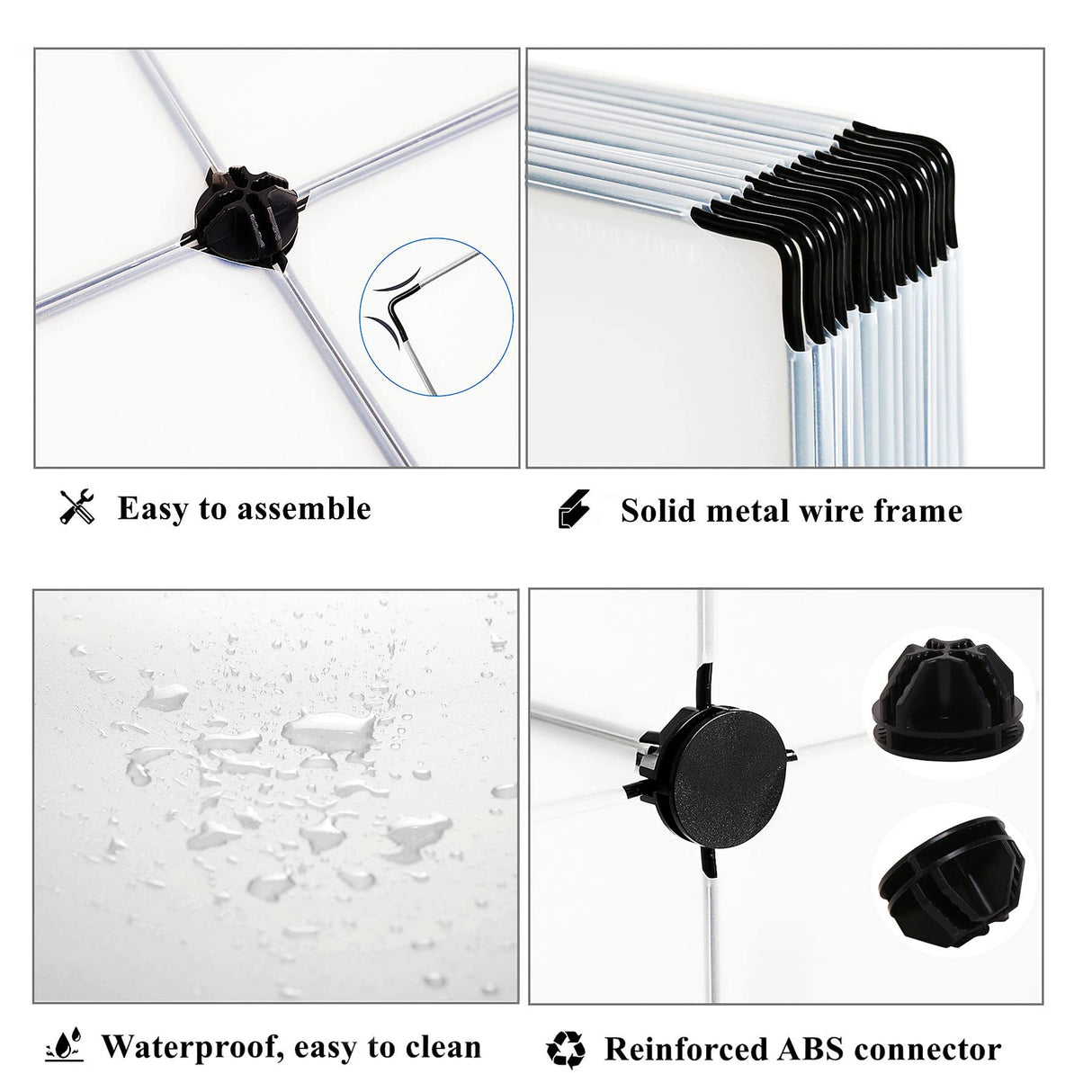 AWTATOS Closet Organizer 6 Cube Closet Storage Shelves DIY Stackable Closet Clothes Storage Organizer Shelving for Closet Bedroom, Home, Translucent AWTATOS