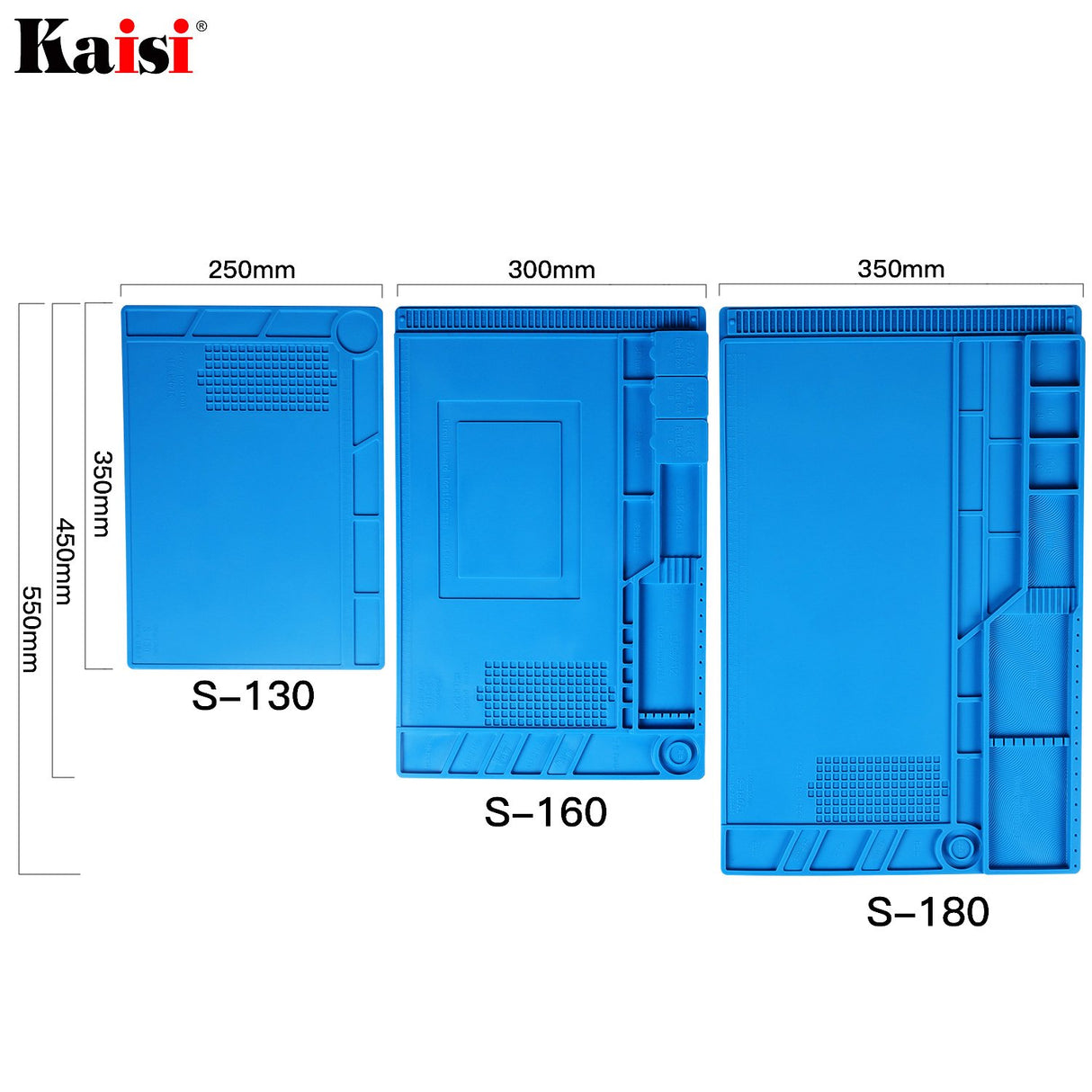 Kaisi Soldering Mat with Scale Ruler and Screw Position for Soldering, Phone and Computer Repair, Size: 21.6 x 13.8 Inches HengTianMei