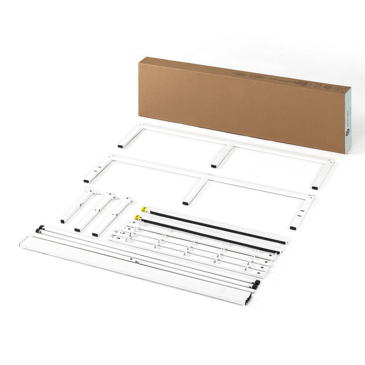 Best Price Mattress 16 Inch Metal Platform Bed Frame, Heavy Duty Steel Slats, White, Full Best Price Mattress