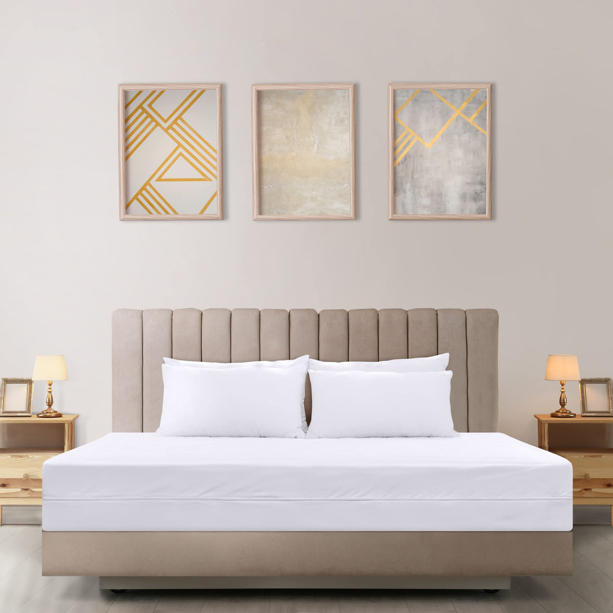Utopia Bedding Waterproof Mattress Protector Full Size, Zippered Mattress Encasement Bed Bug and Dust Mite Proof, Absorbent Six-Sided Mattress Cover Utopia Bedding