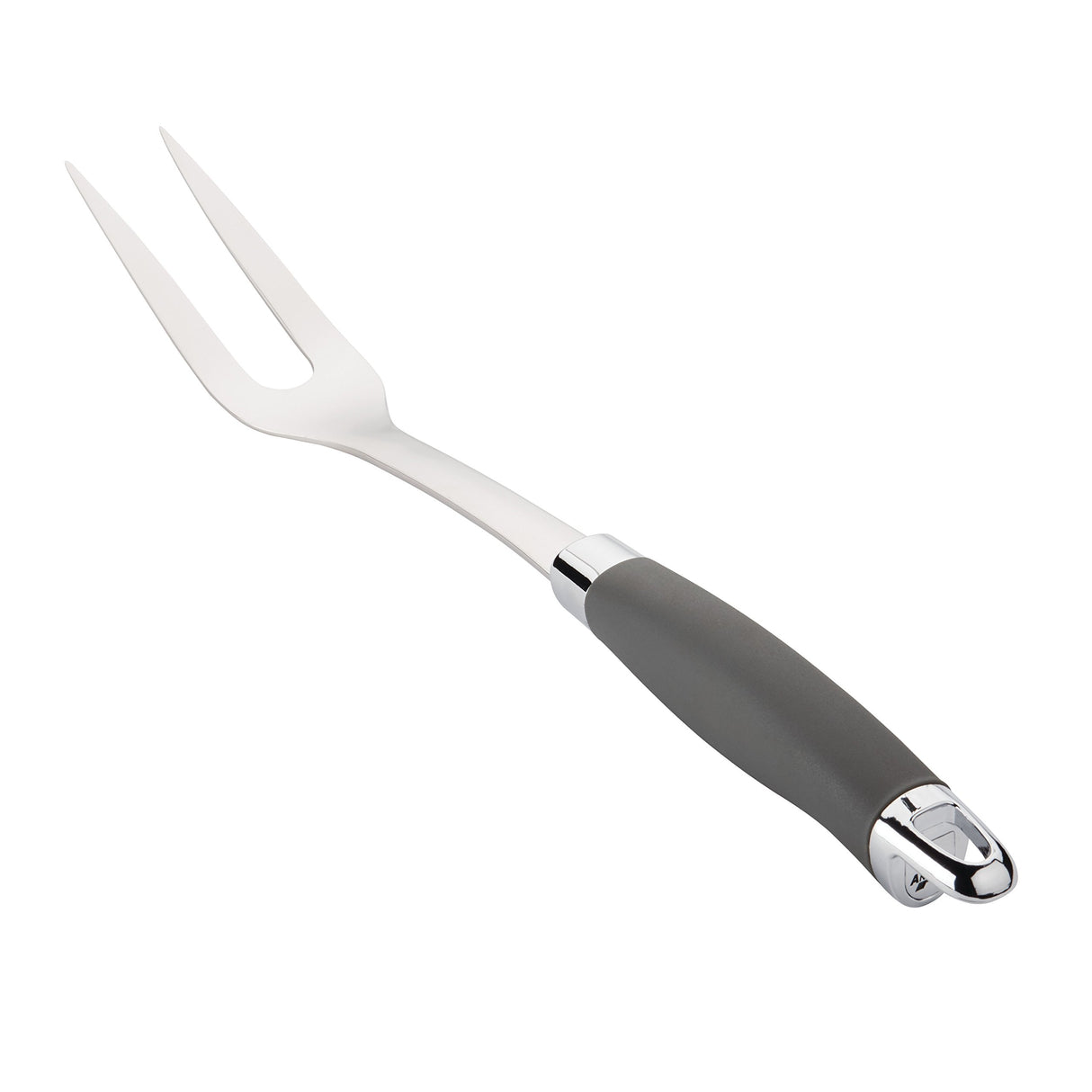 Anolon SureGrip Stainless Steel Meat Fork/Kitchen Tool, 13.25 Inch, Gray,46288 Anolon