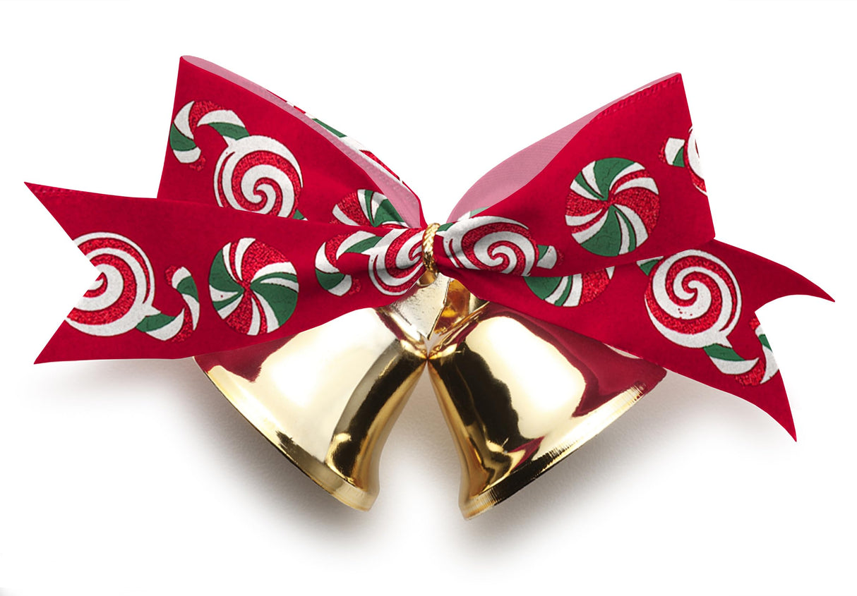 Glodecart 2 Rolls Christmas Ribbon for Wreath Bows Wrapping Gifts, Red Pink Candy Cane Ribbon for Gift Wrapping Party Supplies Decoration DIY Crafts 2.5" X 10 Yard Wired Winter Christmas Wreath Ribbon Glodecart