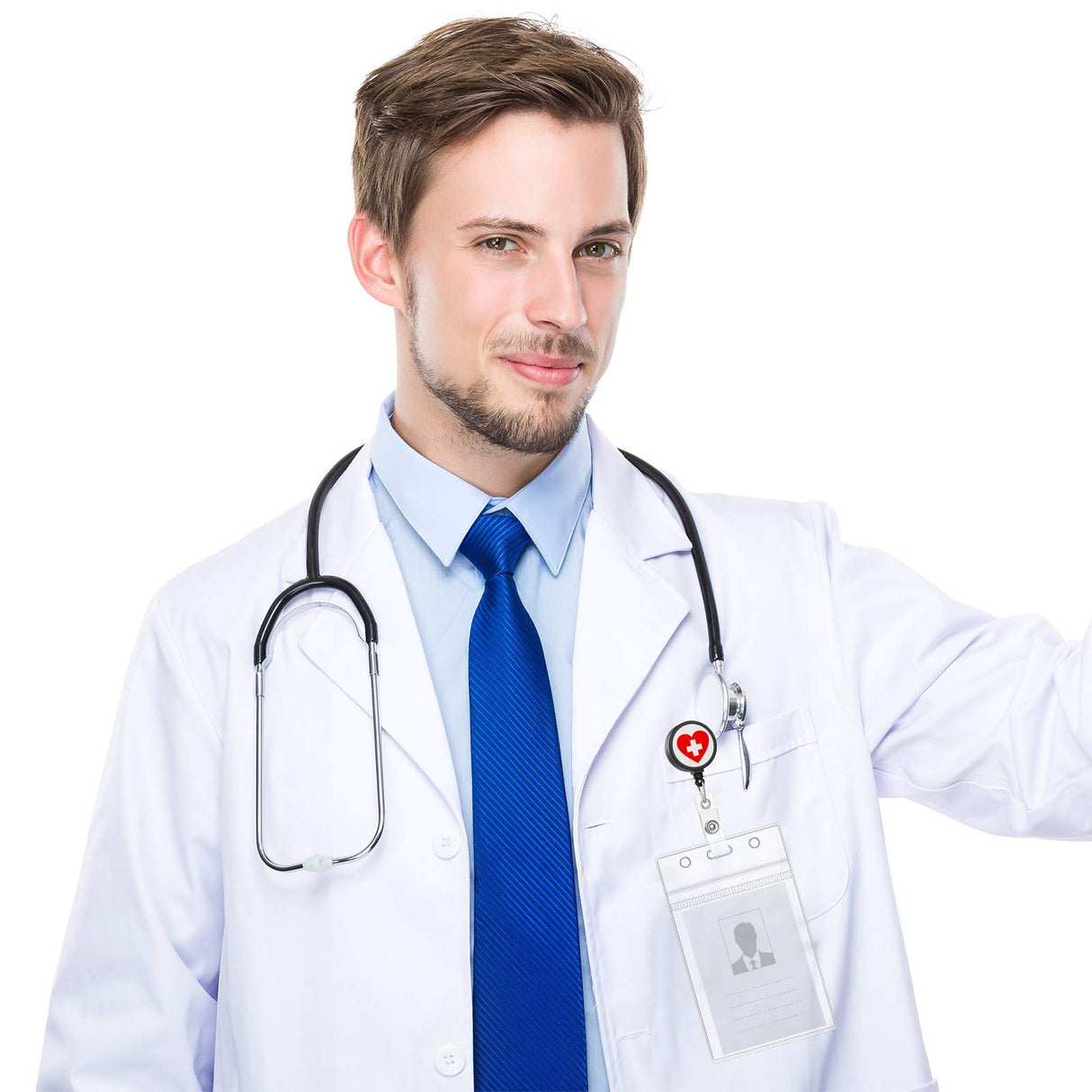 28 Pieces Blank Sublimation Blanks Tag Holder Sublimation Retractable Badge Holder DIY Retractable Heat Transfer ID Badge Holder with Clip for ID Card Holders, Keys, Name Tag (Black) Zonon