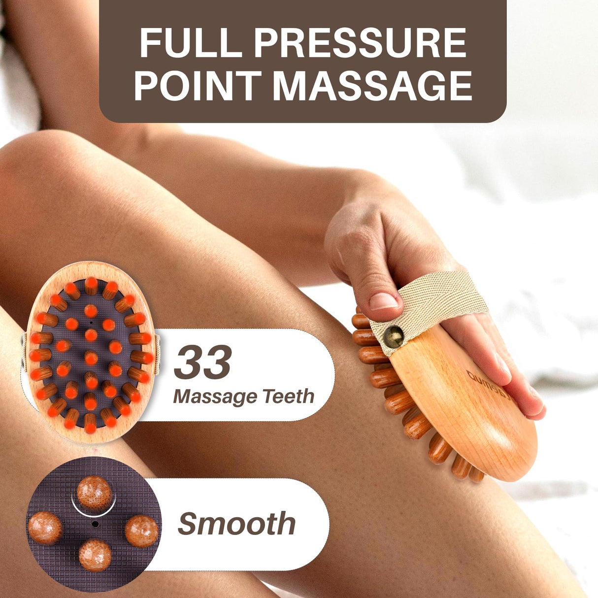 Olaemuo Wood Therapy Massage Tools for Belly Fat, Wooden Massage Body Brush for Cellulite Remover, Cellulite Lymphatic Drainage Massager for Body Shaping, Maderoterapia Kit for Muscle Pain Relief Olaemuo