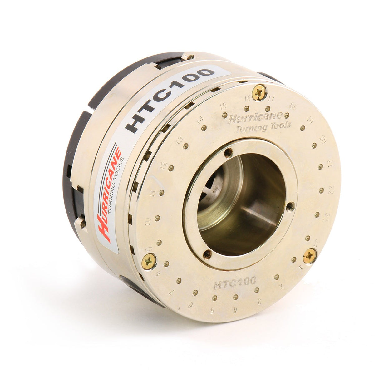 Hurricane Turning Tools, HTC100, 4" Four Jaw Woodturning Chuck Kit, with 1 "x 8 TPI Insert and Dovetail Jaws, for Wood Lathes Hurricane Turning Tools