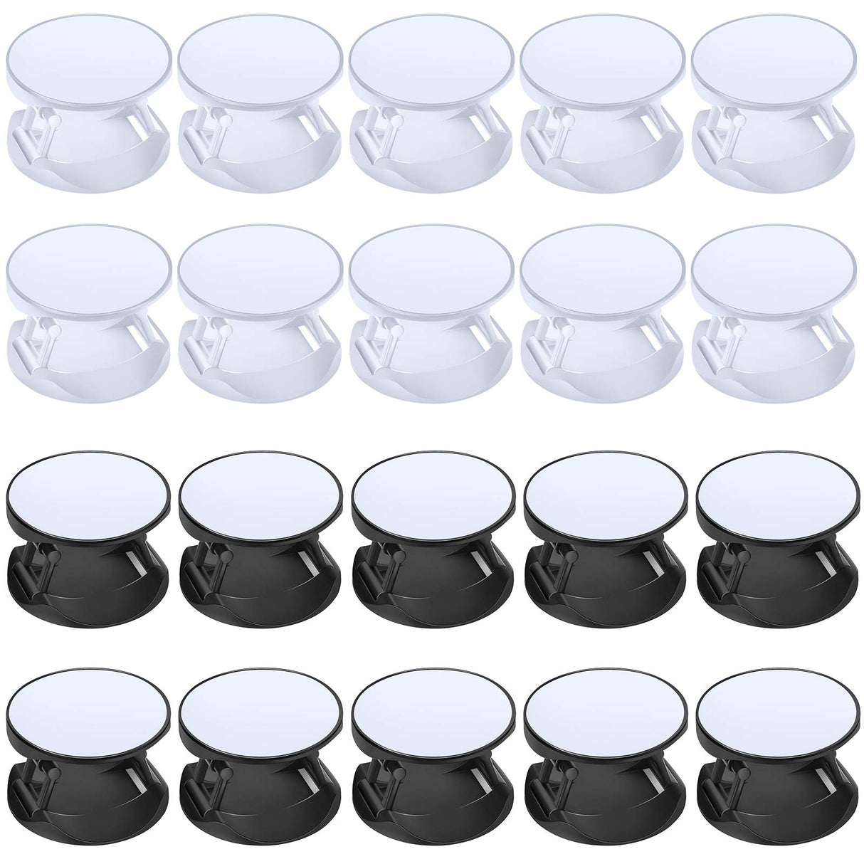 Weewooday 20 Pcs Sublimation Socket Blank Phone Grip Holders Collapsible Phone Grips Self Adhesive Sublimation Phone Holders for Smartphones and Tablets Weewooday