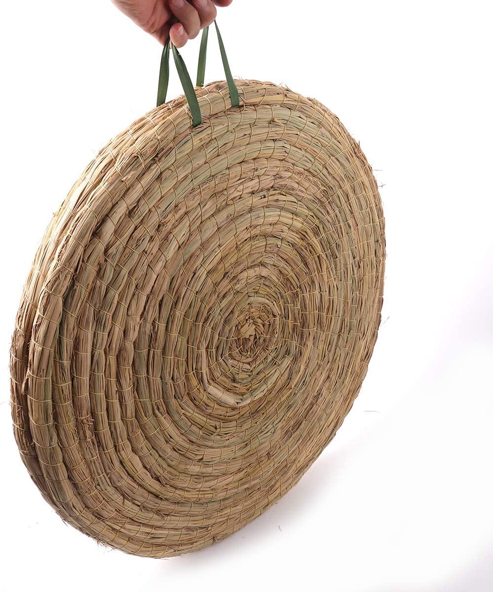 DOSTYLE Archery Targets Traditional Solid Straw Round Archery Target Shooting Bow Coloured Rope Target Face Three Layer for Shooting Practice Dostyle