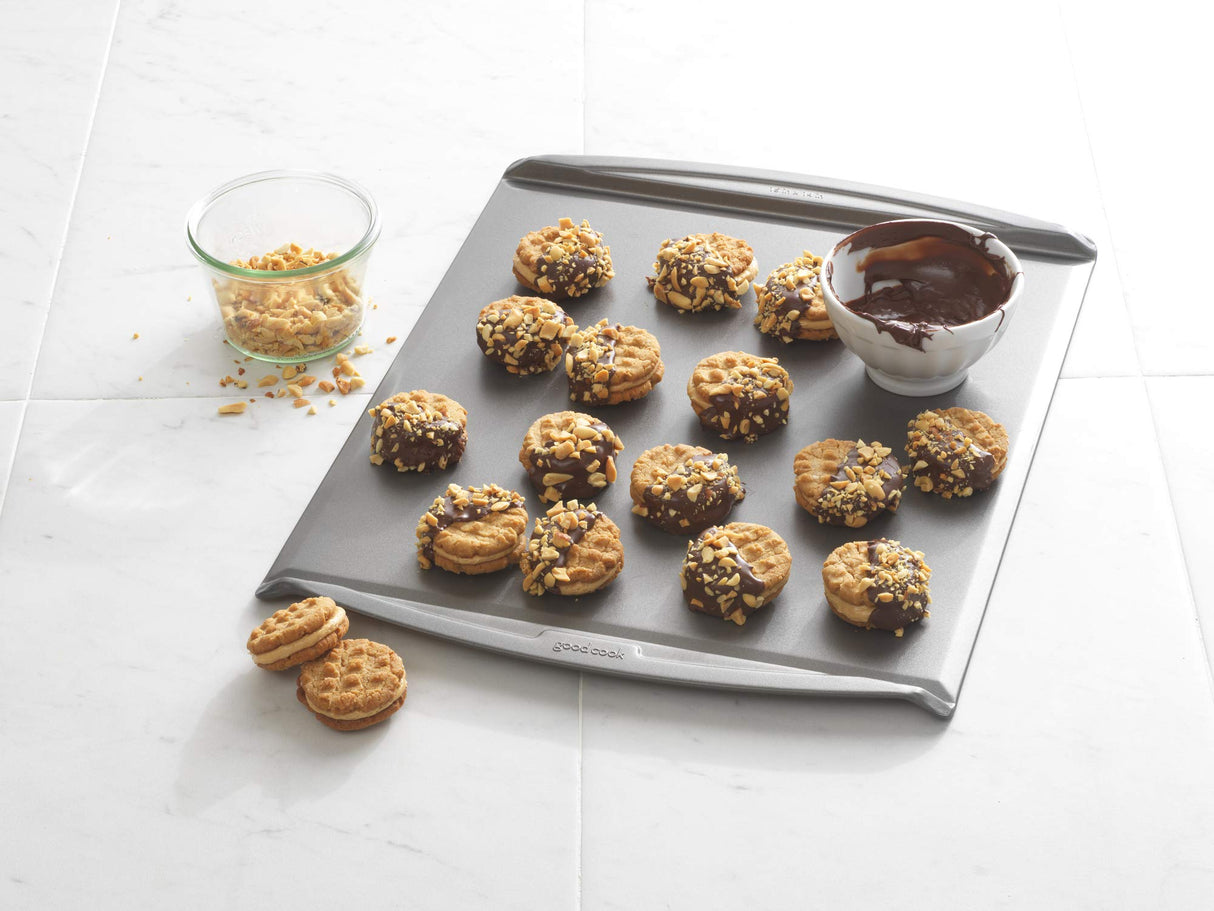 Good Cook 15 Inch x 14 Inch Cookie Sheet, gray (04023) GoodCook