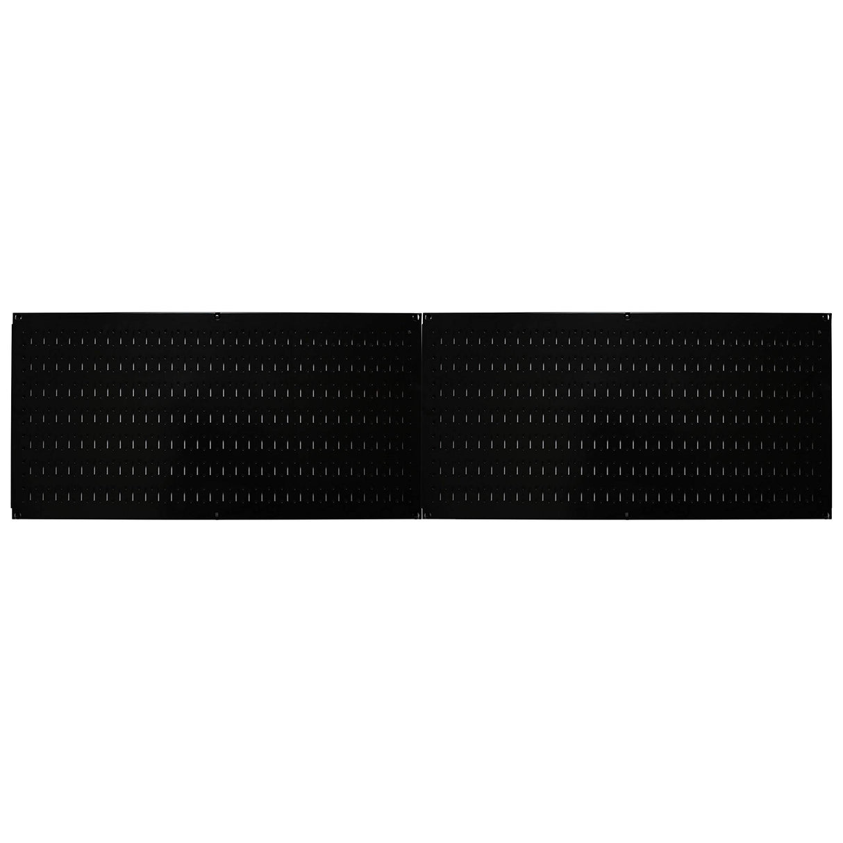 Wall Control Pegboard Rack Horizontal Metal Pegboard Garage Tool Storage Pack - Two 32-Inch Wide x 16-Inch Tall Easy To Install Peg Boards (Black) Wall Control
