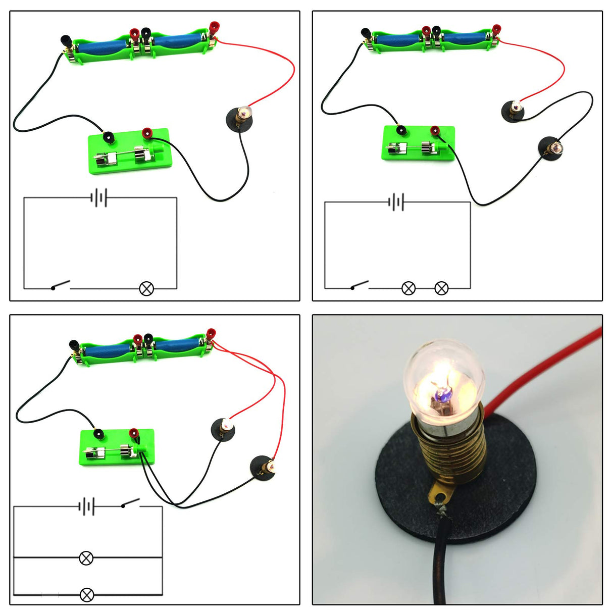 EUDAX DIY Physics Experiment Model Kit Electromagnetic Materials Electromagnet and Basic Electricity Discovery Circuit for School Lab Creative Educational Science Projects Teaching Equipment EUDAX