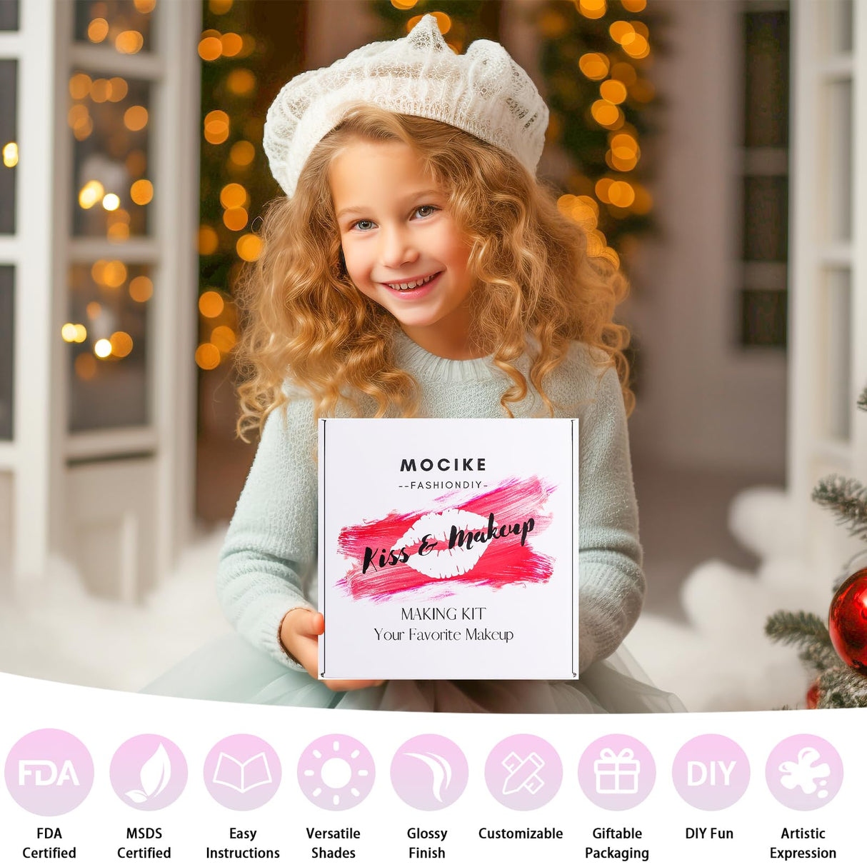 MOCIKE DIY Lip Gloss Making kit for Girl Gifts - 37 PCS DIY Lip Gloss kit Make Your Own Lip Gloss MOCIKE