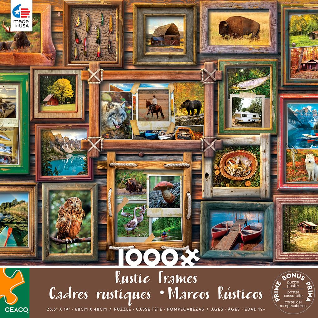 Ceaco - Rustic Frames - 1000 Piece Jigsaw Puzzle Ceaco