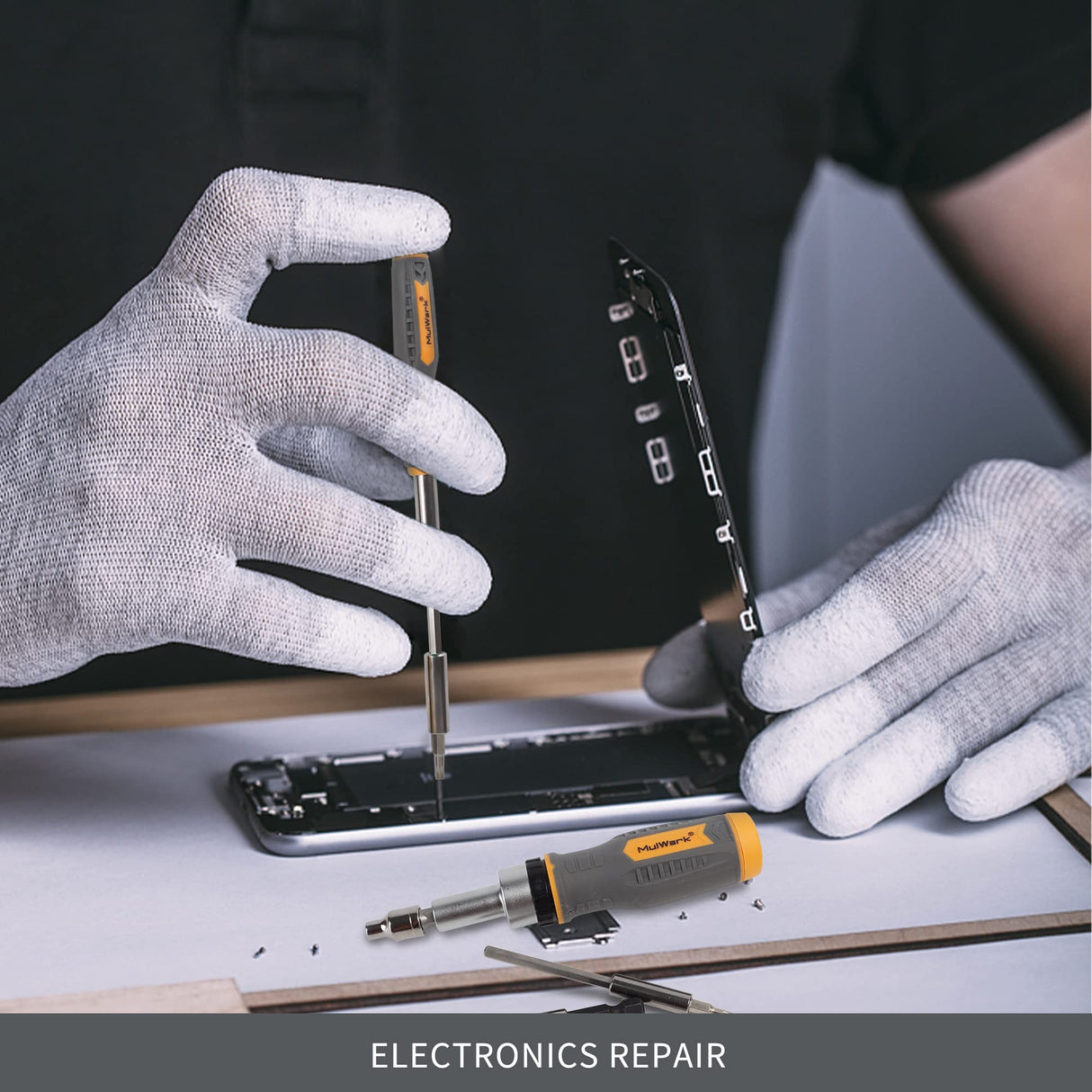 MULWARK Screwdriver Bits & Socket Set 77 Pieces, Ratchet Screwdriver Set with Case, Multipurpose Tool Kit for DIY & Professional Use, Premium Bits, Complete Screwdriver Set for Home & Garage MULWARK