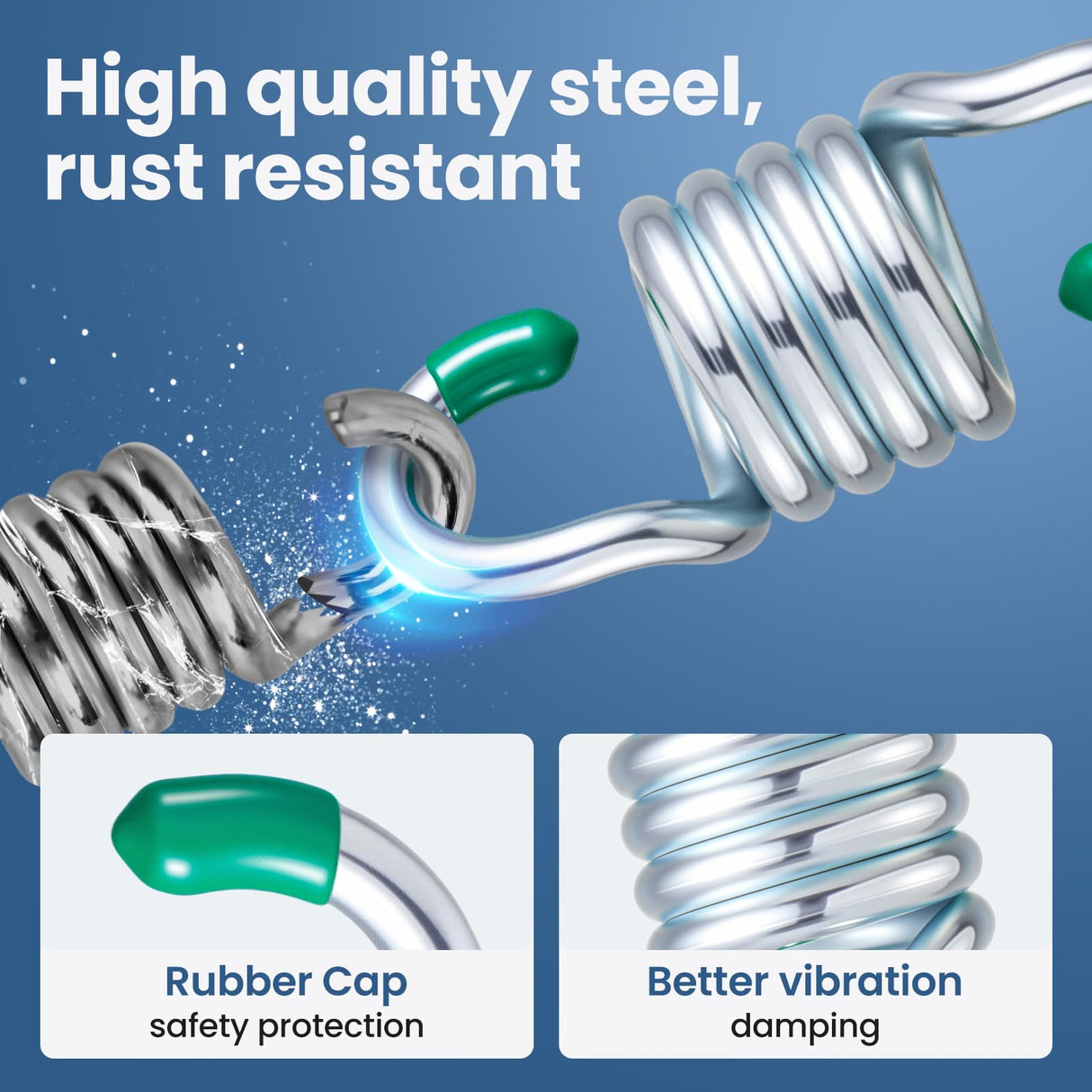 Heavy Duty Hammock Hanging Kit, 2 Pack 1300LBS Capacity M8 Spring Hammock Chair for Outdoor Indoor Activity of Porch Swings Hanging Chairs. Aheucndg