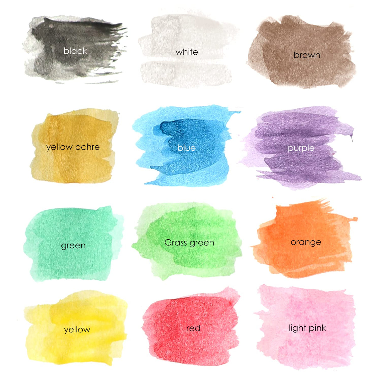 2 Pack Watercolor Paint Set 12 Vivid Colors Includes Watercolour Mixing Palette and 2 Brushes, Perfect For Artists, Beginner Painters, Kids and Adult Painting Ultimate Stationery