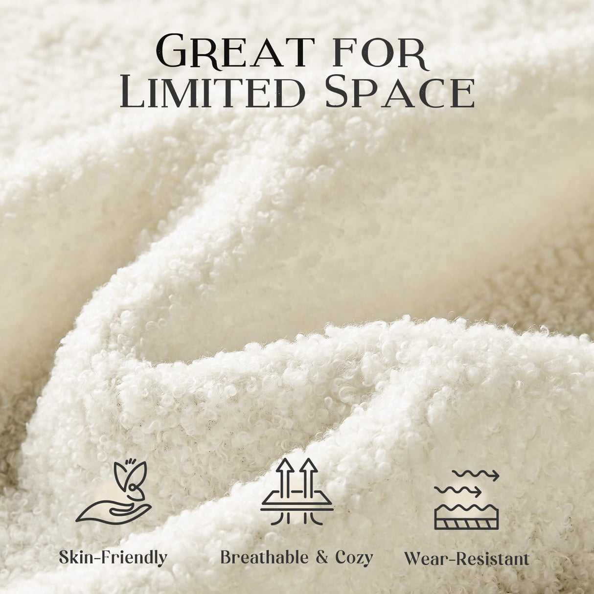 Zelimon Couches for Living Room, 82” Spacious Deep Seat Sofa for Living Room/Bedroom/Office/Apartment, Sofa Bed for Small Spaces, Detachable Futon Couch Cover, Easy to Install, Beige Teddy Fleece Zelimon