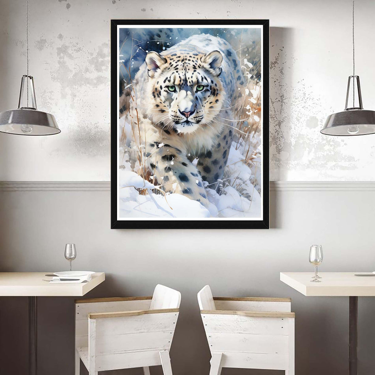 VAIIEYO 5D Diamond Art Kits for Adults Leopard, Diamond Painting Animal, Paint by Numbers Full Drill Round Rhinestone Craft Canvas for Home Wall Decor Gift 12x16 inch-23 VAIIEYO