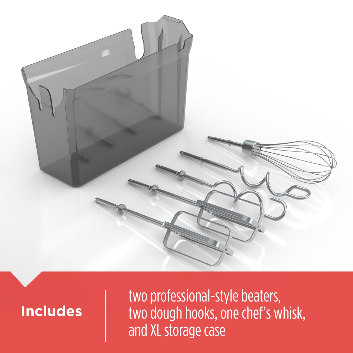 BLACK+DECKER 5-Speed Hand Mixer, 250-Watt for mixing batters, doughs, spreads & more, Turbo Boost & Prevent Splatter Function, Black BLACK+DECKER