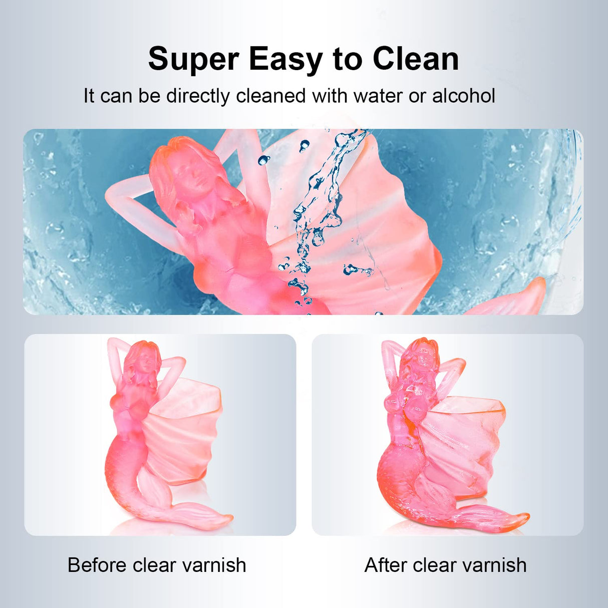 Yousu 3D Printer Resin UTH Nebula, Water Washable Resin Dual Color 3D Printer UV-Resin Rapid LCD UV-Curing Resin 405nm Photopolymer Resin for LCD 3D Printer 1000g, Orange Pink Color Yousu