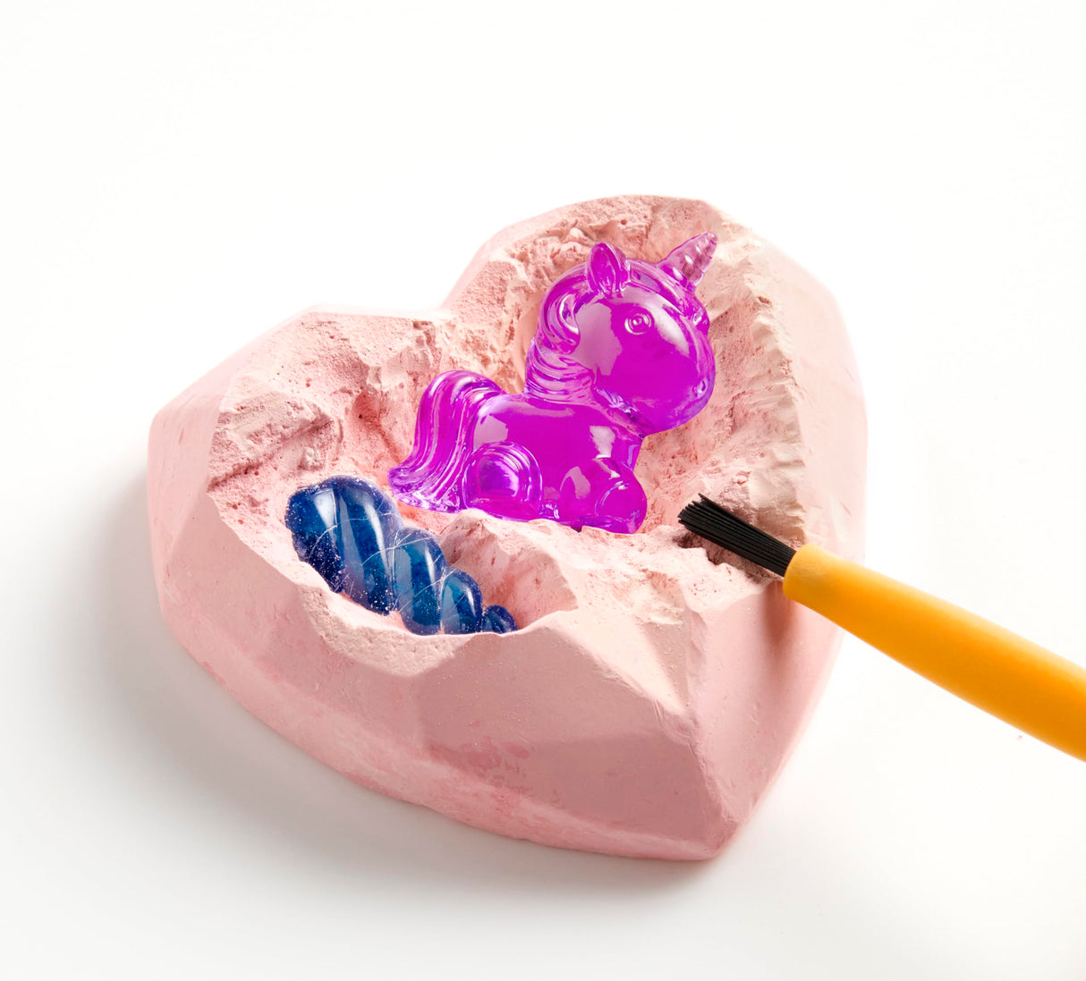 Mudpuppy Unicorn Dig! – Excavation Kit Including Hidden Unicorn in Gem and Plastic Chisel for Children Ages 5 and Up Mudpuppy