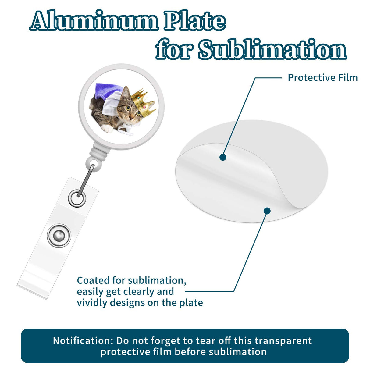 28 Pieces Blank Sublimation Blanks Tag Holder Sublimation Retractable Badge Holder DIY Retractable Heat Transfer ID Badge Holder with Clip for ID Card Holders, Keys, Name Tag (White) Zonon