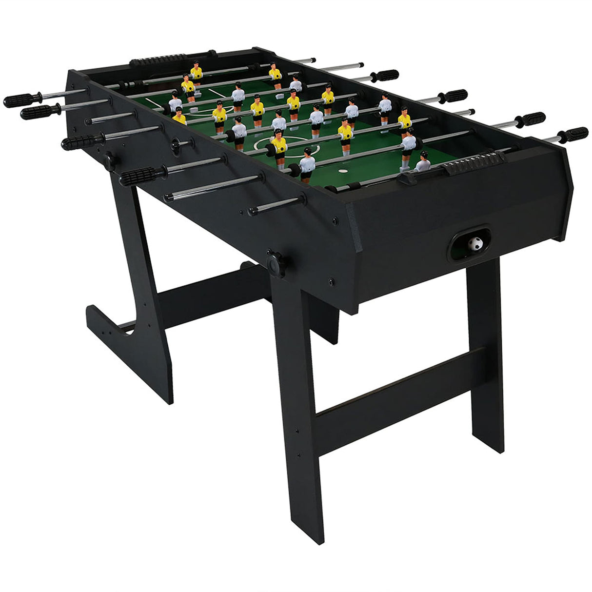 Sunnydaze 48-Inch Indoor Folding Foosball Table - Hollow Metal Rods - Space Saving Design Sunnydaze