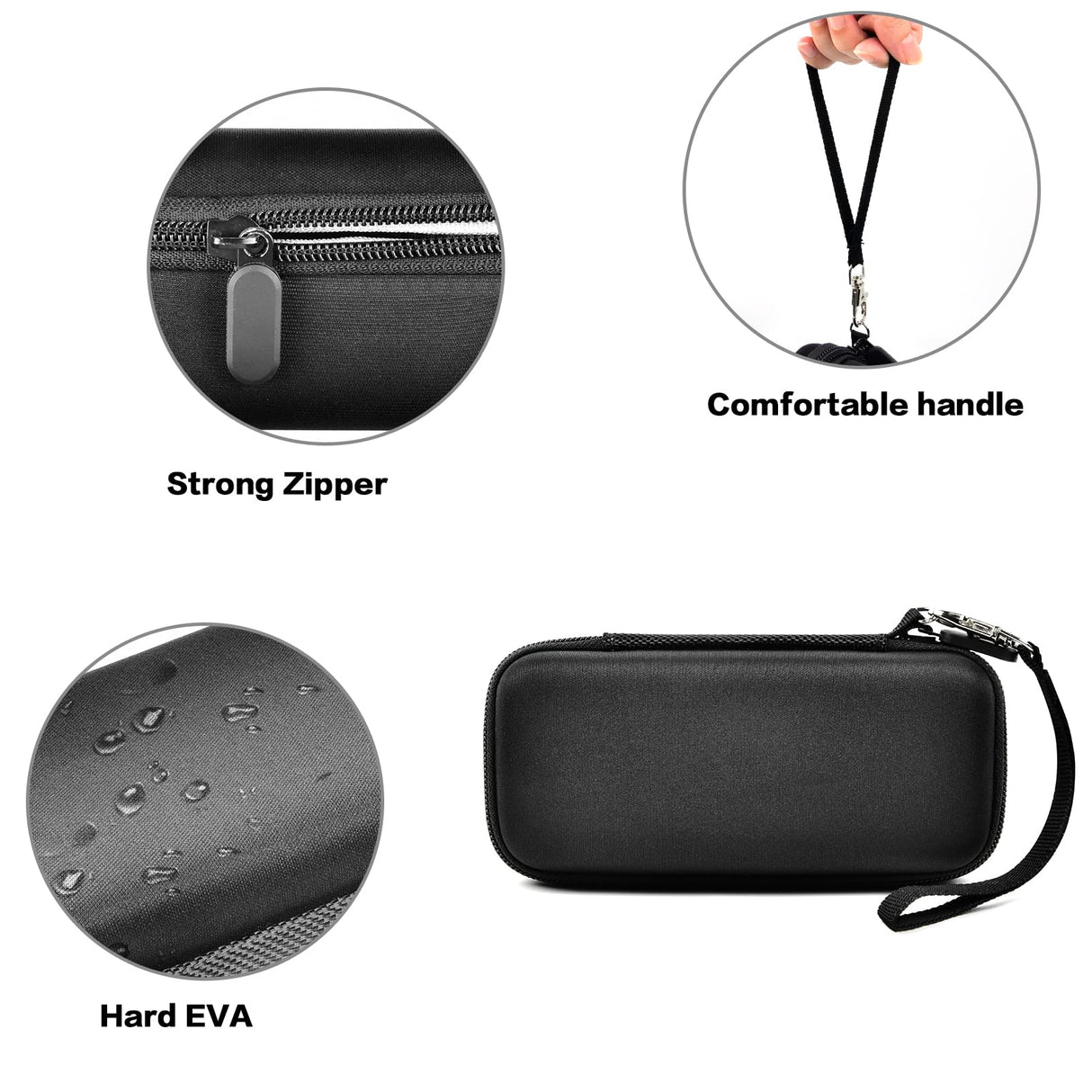 ANKHOH Case Compatible with 3Doodler Start+ Essentials (2023) for 3D Pen Set for Kids, Storage Organizer Holder for Printing Filament Refill and Micro-USB Charger, Black (Box Only) ANKHOH