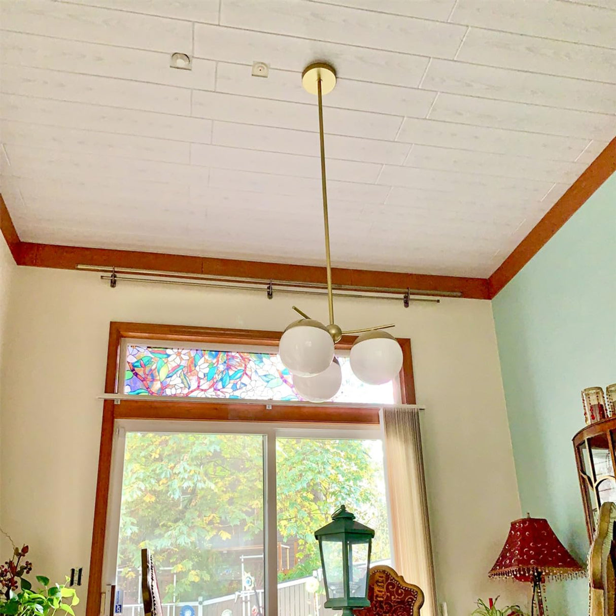 A La Maison Ceilings WP02cw-48 Foam Wood Ceiling Planks 39 in x 6 in, Country White, Pack of 48 À LA MAISON CEILINGS