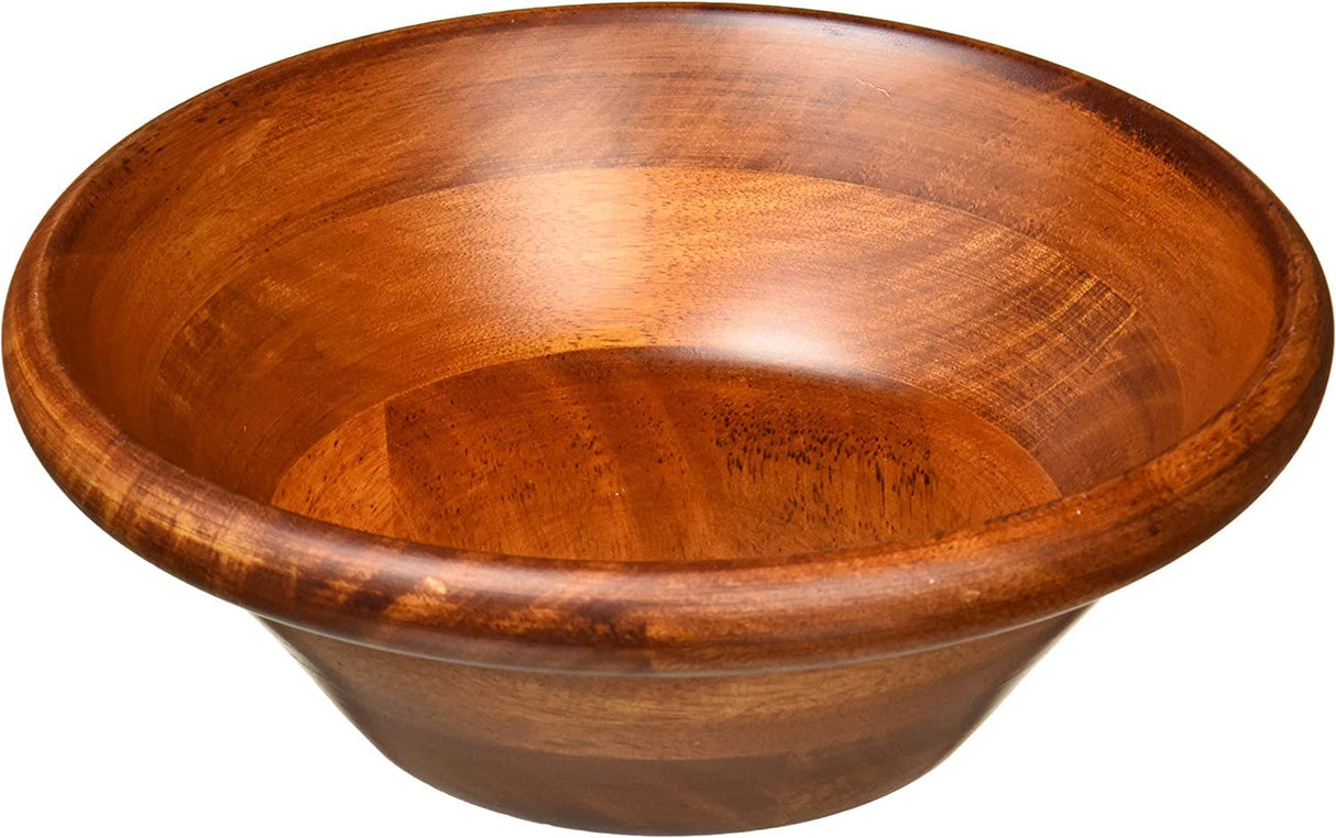 Lipper International Cherry Finished Salad Bowl, Small, 7" Diameter x 2 1/2" Height, Single Bowl Lipper International