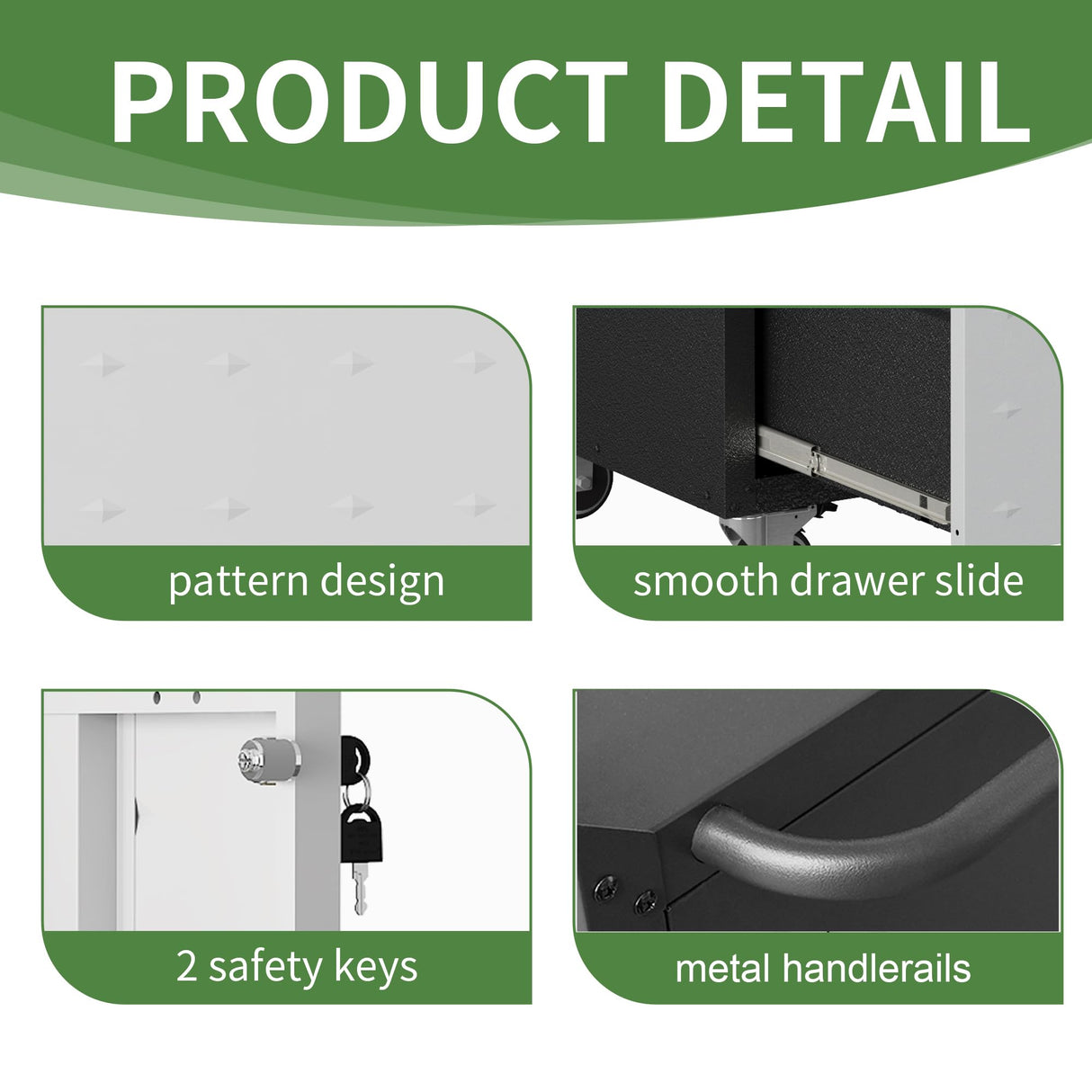 OPTYMIRA Metal Mobile Tool Storage Cabinet with Wheels,Heavy Duty Rolling Tool Cabinets for Garage,Metal Storage Cabinets with 4 Drawer and 1 Locking Doors,Assembly Required OPTYMIRA