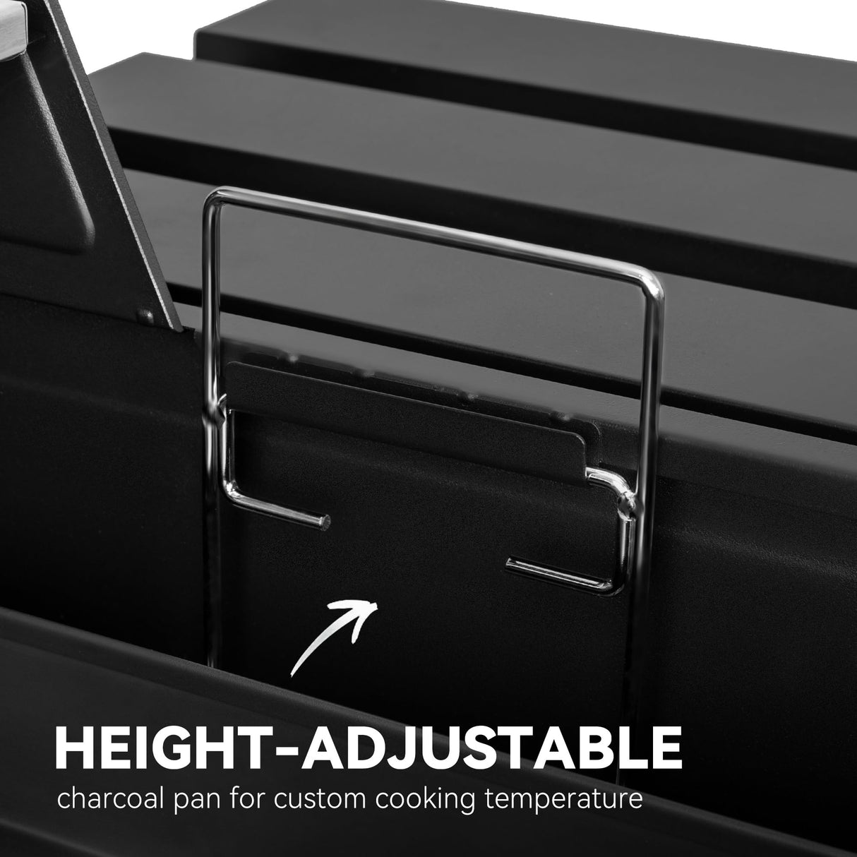 Royal Gourmet CD1824ET 24-Inch Movable Charcoal Grill with Foldable Side Tables, Outdoor BBQ Grill with 470 Sq. In. Cooking Area for Outdoor Picnic and Camping Grilling, Black Royal Gourmet