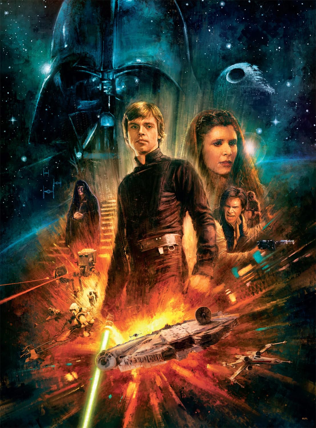 Buffalo Games - Star Wars - The Destiny of A Jedi - 1000 Piece Jigsaw Puzzle for Adults -Challenging Puzzle Perfect for Game Nights - Finished Size is 26.75 x 19.75 Buffalo Games