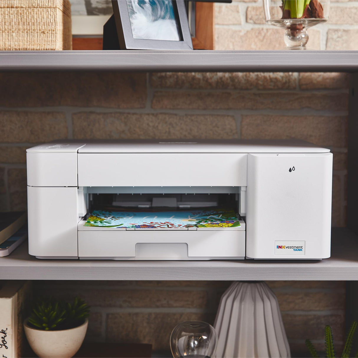 Brother MFC-J1215W INKvestment -Tank Wireless Multi-Function Color Inkjet Printer with Up to 1-Year in Box Brother