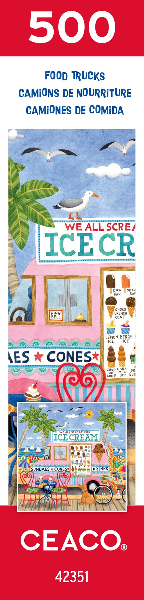 Ceaco - Food Trucks - Ice Cream Truck II - 500 Piece Jigsaw Puzzle Ceaco