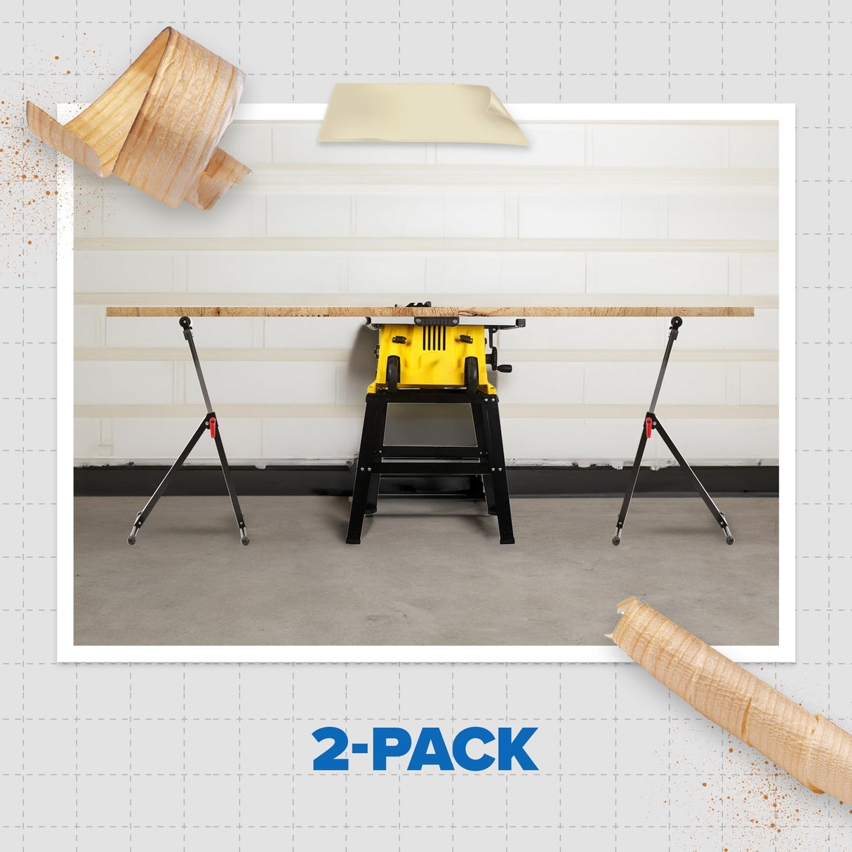 Houseables Roller Stand, Table Saw Outfeed Table, Outfeed Roller Stands for Woodworking, Roller Support Stand, Rolling Table Saw Stand, Power Tool Stands, Adjustable, Foldable, 135 LB Capacity, 2 Pack Houseables