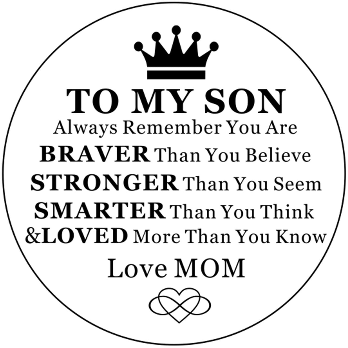 KOSTING Engraved Watches for Son Gifts from Mom to Sons Watch Graduation Gifts Engraved - to My Son Gift Love Mom KOSTING