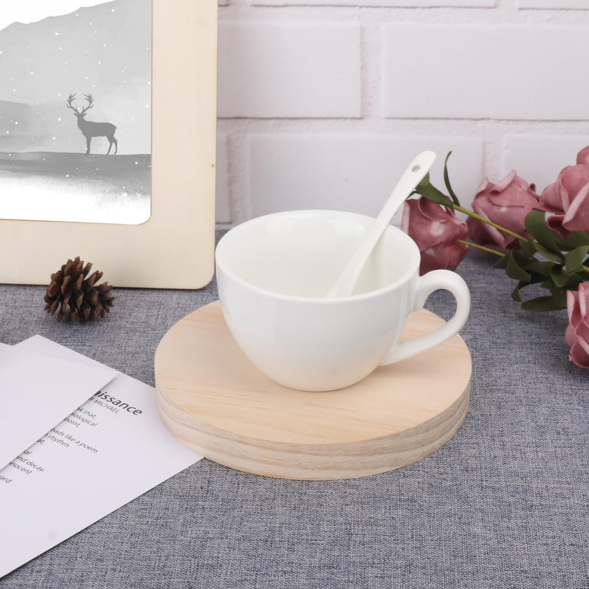 20 PCS 6 Inch Wooden Discs Circles, Unfinished Wood Coasters, Natural Wood Slices, Round Wooden Plaques for DIY Crafts, Home Decoration,Door Hangers, Wood Engraving, Wood Engraving, by GNIEMCKIN. GNIEMCKIN