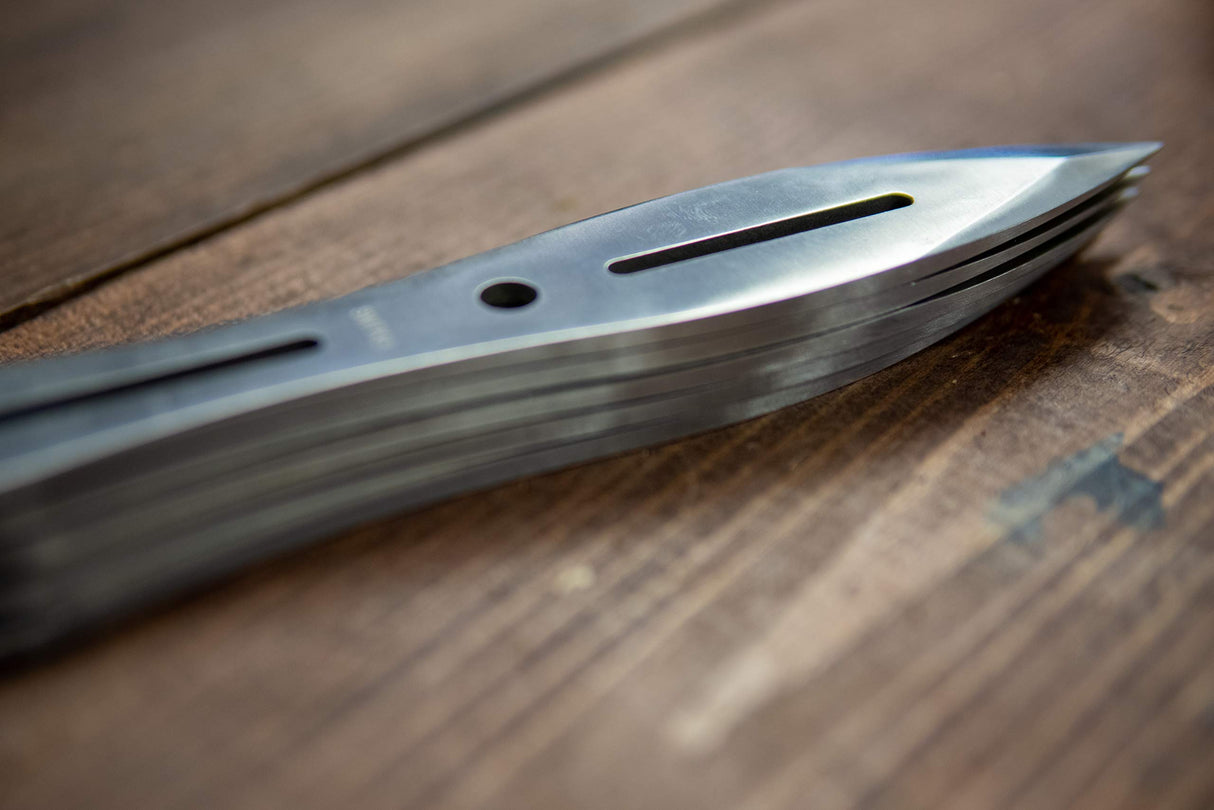 Smith & Wesson 8in Throwing Knives and 10in Axes Combo with Full Tang Stainless Steel Design, Bottle Opener and Nylon Sheaths for Recreation and Competition Smith & Wesson