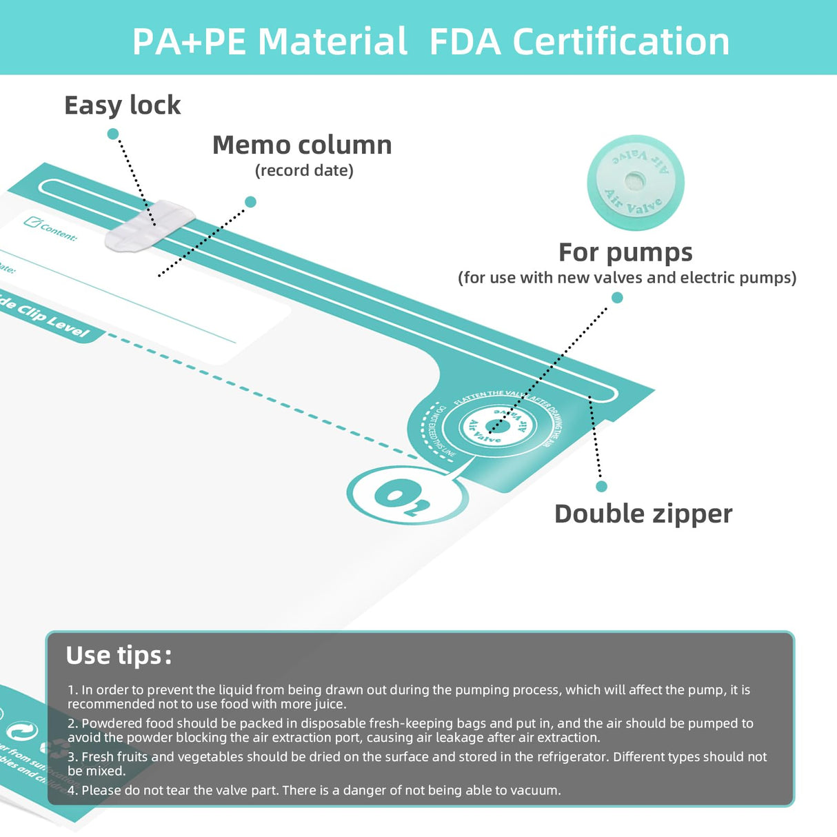 Domsanistor 3D Printer Filament Storage Bag Vacuum Kit, 10 Thicken Spool Storage Sealing Bags with 4 Clips, 11.8x13.4in Filament Bags for Keeping 1kg Spool Filament Dry Domsanistor