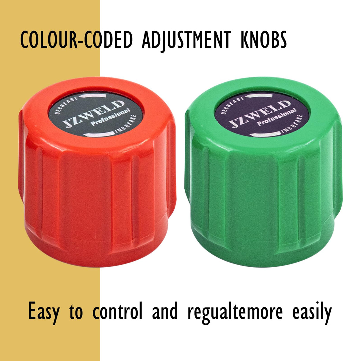 JZWELD Oxygen Acetylene Regulators, CGA540 and CGA510 Inlet Connection Welding Gas Gauges, Oxygen Acetylene Regulator Set for Welding Gas Cutting Torch, PC Handle JZWELD