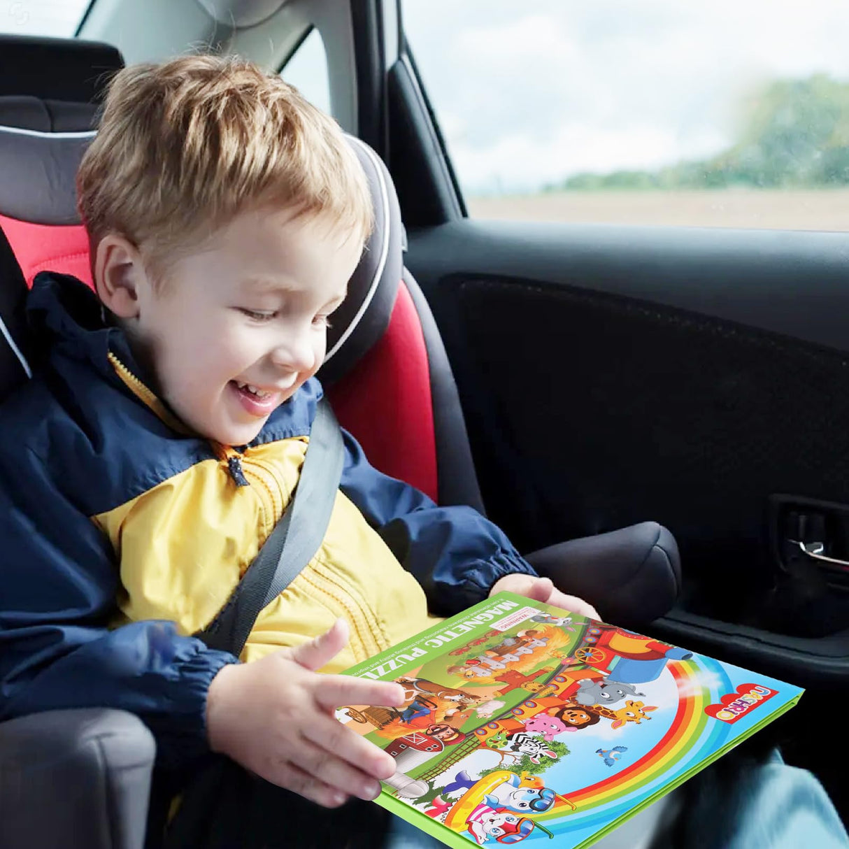 Magnetic Puzzles for Kids Ages 4-6, 20-Piece Travel Toys Animal Toddler Puzzles Ages 2-4, Educational Learning Magnets, Ideal Road Trip Activities Toys for 2 3 4 5 6 Boys and Girls NASHRIO