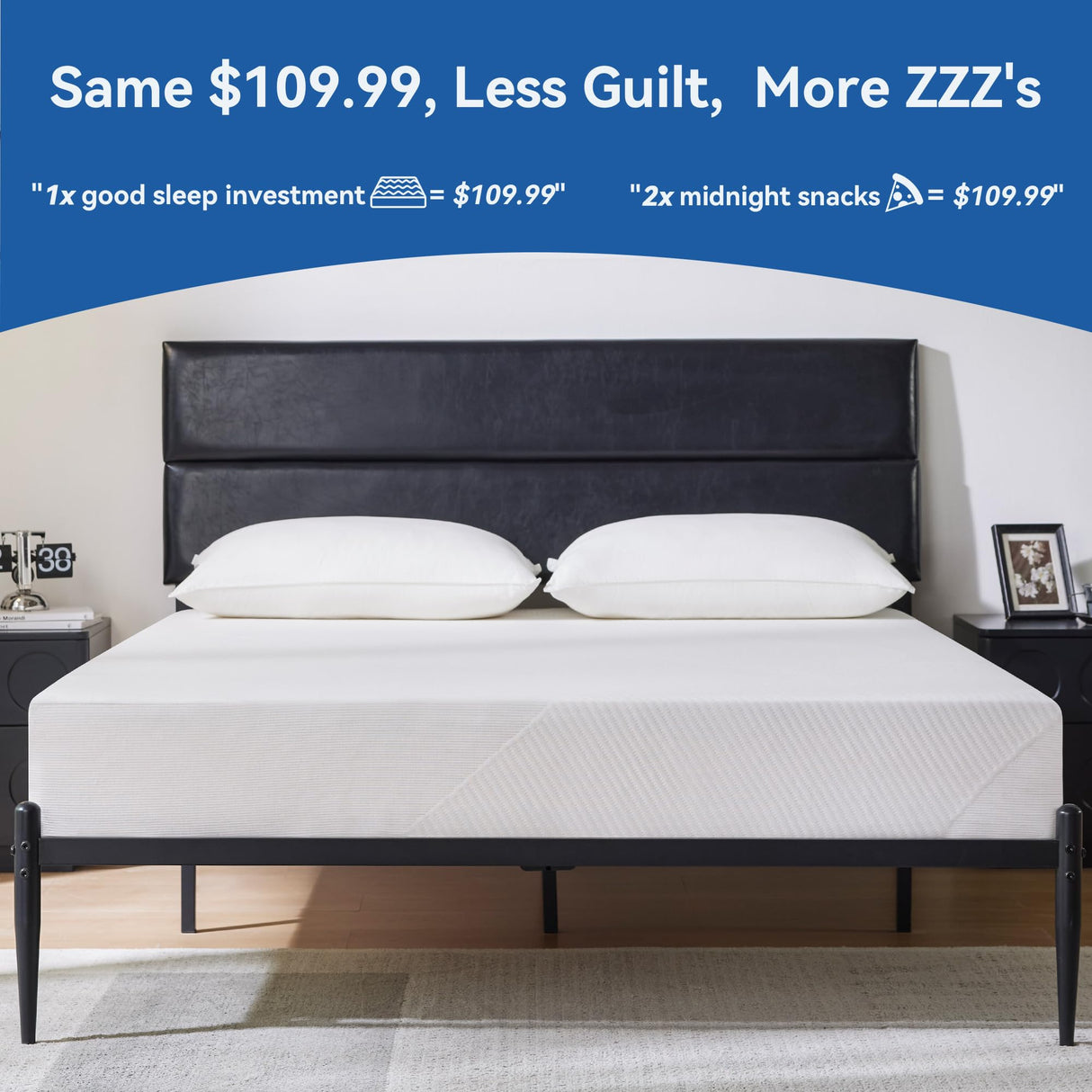 BedsPick 8 Inch Twin Mattress, Cooling Gel Memory Foam for Pressure Relief, CertiPUR-US Certified Medium Firm Twin Size Mattress in a Box, Removable Washable Cover BedsPick