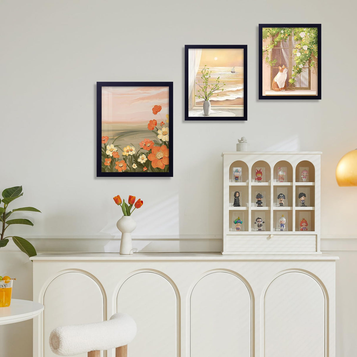 decorUhome 8x10 Picture Frame, Display Pictures 5x7 with Mat or 8x10 without Mat, Black Engineered Wood Photo Frame with Plexiglass for Wall & Tabletop Display, Picture Frames 8x10 Set of 1 decorUhome