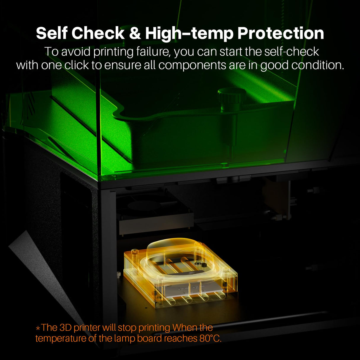 ELEGOO Saturn 4 Resin MSLA 3D Printer, 10" 12K HD Mono LCD, Smart Automatic Leveling, Intelligent Detection with High Temp Protection, Large Printing Size of 218x122x220 mm³ ELEGOO