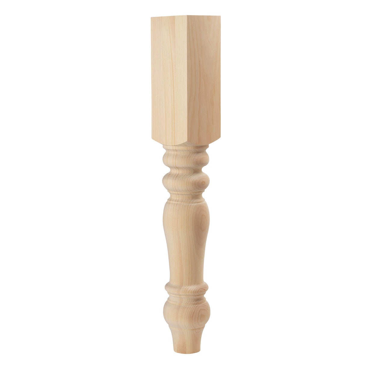 CAROLINA LEG CO. Chunky Kitchen Island Leg - Handmade in USA - American Pine - Perfect for DIY - Dimensions: 5" x 34.5" CAROLINA LEG CO.
